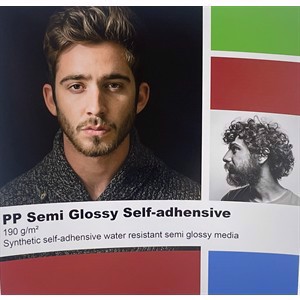 Color Europe PP Semi glossy , self-adhesive 190 grams - 24" x 30 метраs